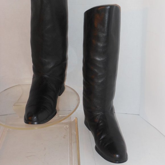 BAKERS BLACK LEATHER BOOTS SIZE 8 MEDIUM - Picture 2 of 5